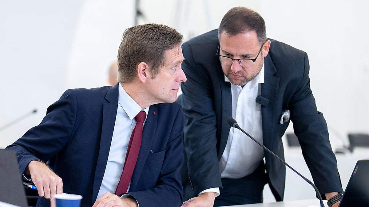 Krainer und Hafenecker | SPÖ und FPÖ (im Bild Fraktionsführer Krainer und Hafenecker) hatten auf eine Ausweitung der Liste gepocht 