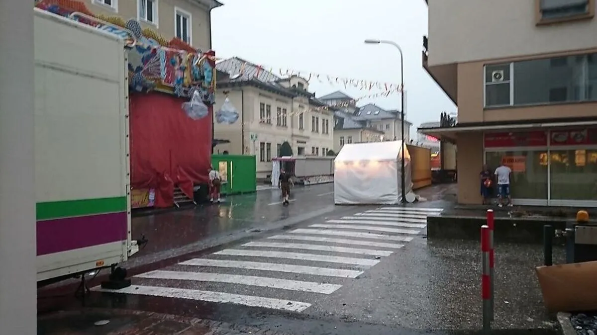 Kurzfristig ging in Villach am Sonntag nichts mehr