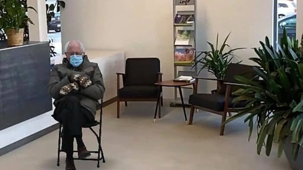 Bernie Sanders im Büro der Bioenergie Köflach GmbH