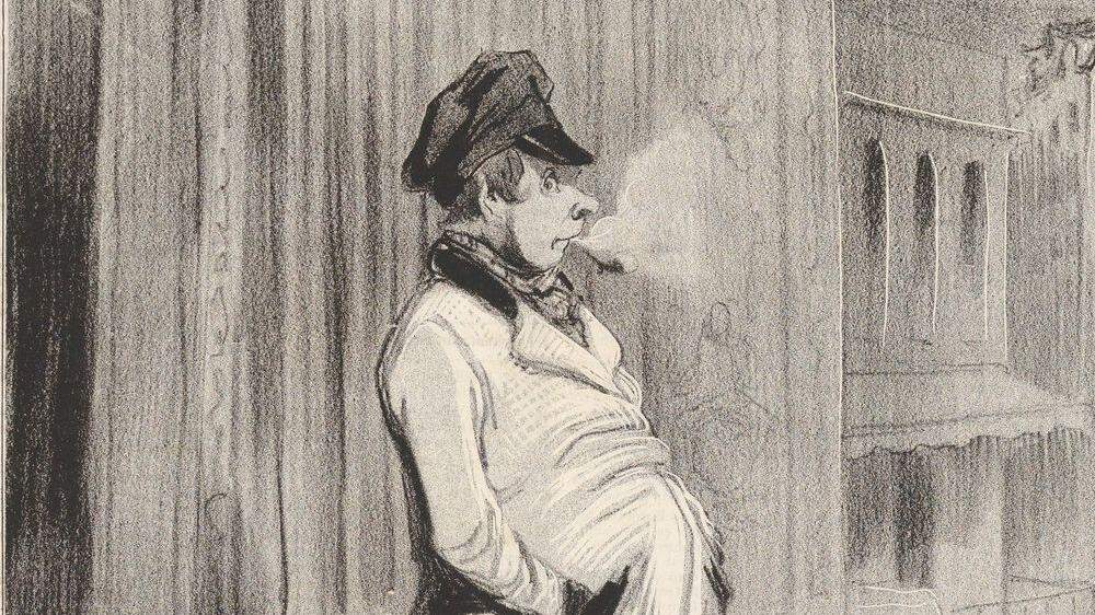 Honoré_Daumier: &quot;Der Claquer&quot;,_1842