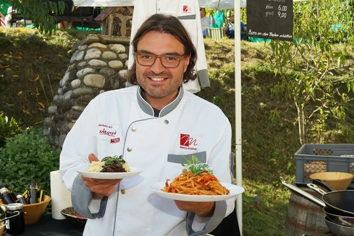 Showkoch Marco Krainer kreierte kulinarische Erlebnisse passend zu den edlen Tropfen.