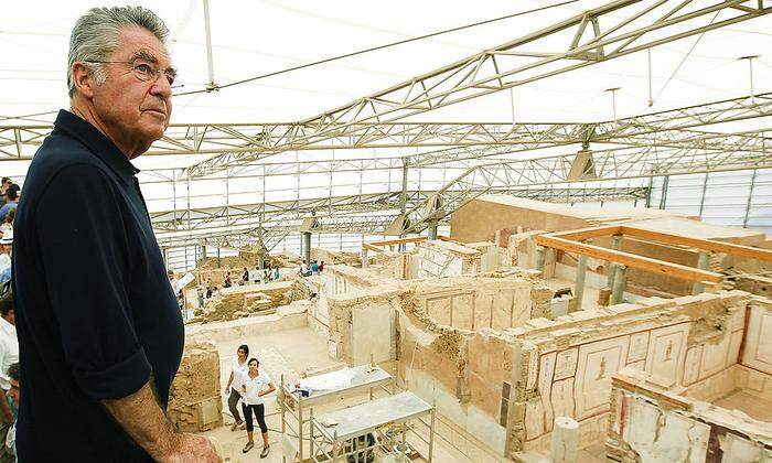2012 besuchte der damalige Bundespräsident Heinz Fischer die Ausgrabungen