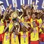 Lens jubelte über den ersten Cup-Titel der Vereinsgeschichte