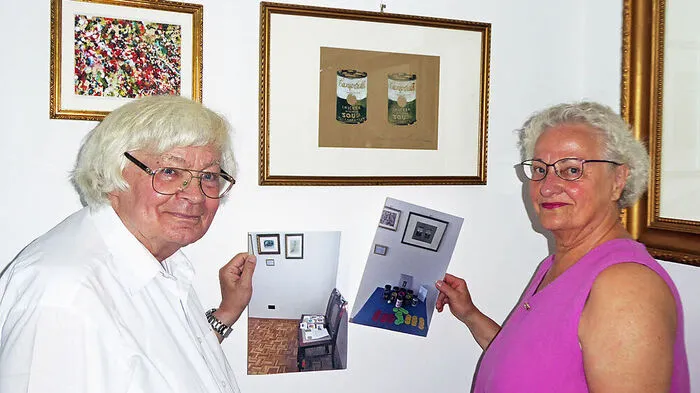 Otmar Matthes und Elfriede Hofer zeigen Bilder der Kunstspiele