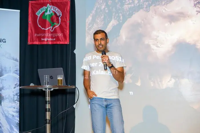 Den Abend rundete Ehsan Kalantari mit seinem Bericht über die Besteigung des 8000ers Broad Peak im Alpinstil ab