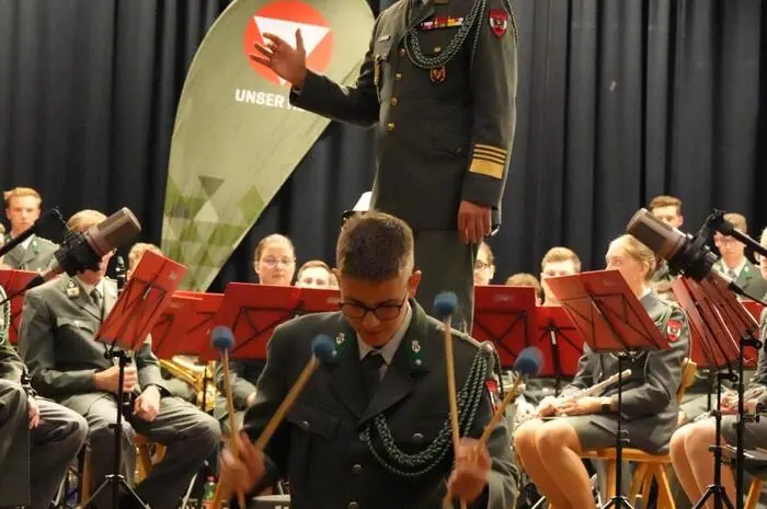 David Edlinger begeisterte als Solist an der Marimba