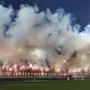 Der Einsatz von Pyrotechnik ist bei Fußballspielen verboten.