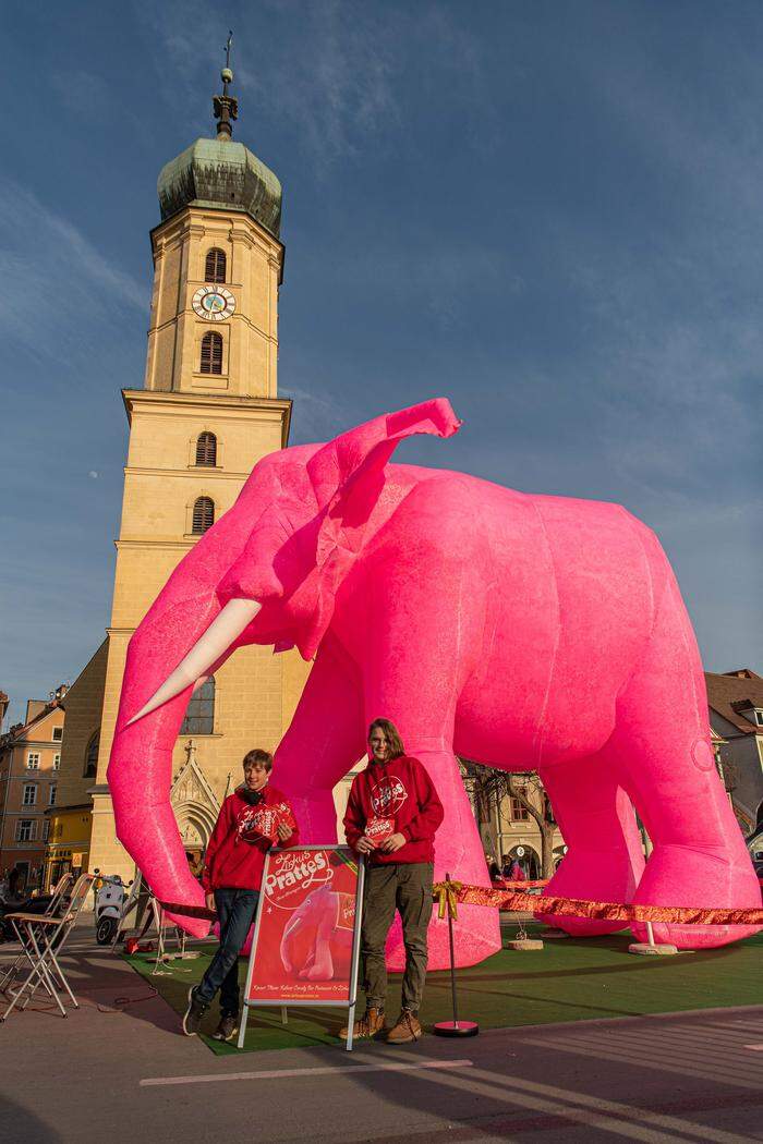 Starker Werbeauftritt in der Innenstadt