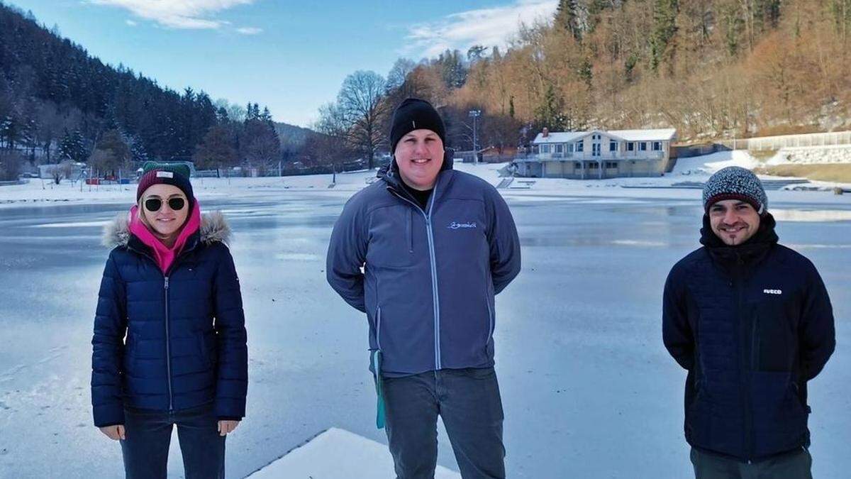 Daria Semykina, Elias Theiner und Lukas Tamalio haben für die Weihermühle viele Ideen	 