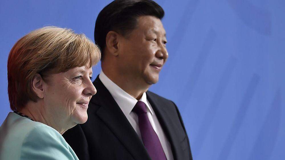 Angela Merkel mit Chinas Präsident Xi Jinping