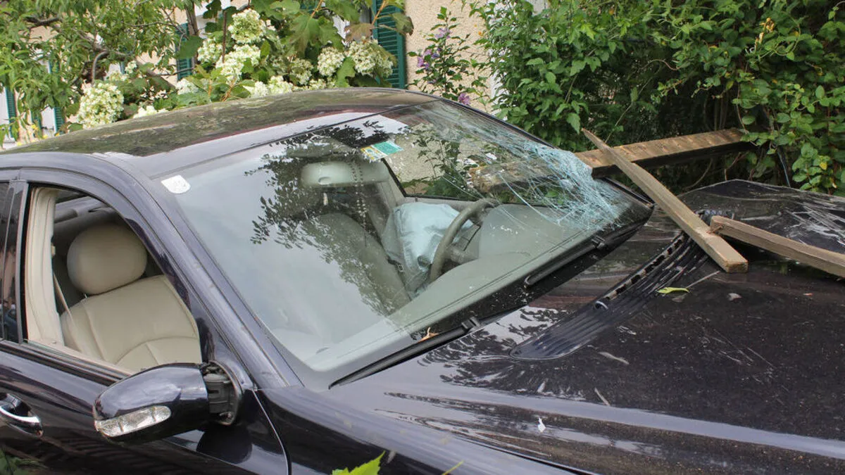 Der Lenker hatte großes Glück