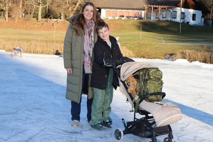 Auch die KEM-Managerin Sabine Kinz war beim Eislaufen.