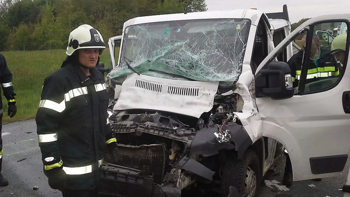 In diesem Kastenwagen wurde ein junger Südoststeirer eingeklemmt.