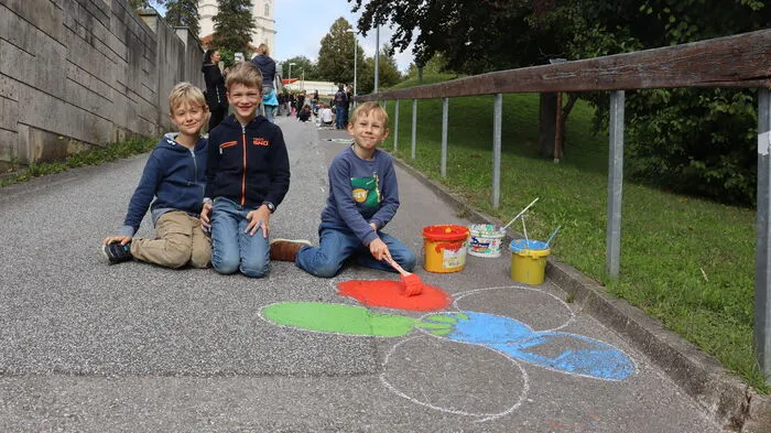 Viel Action gab es am Dienstagvormittag am Weizberg.
