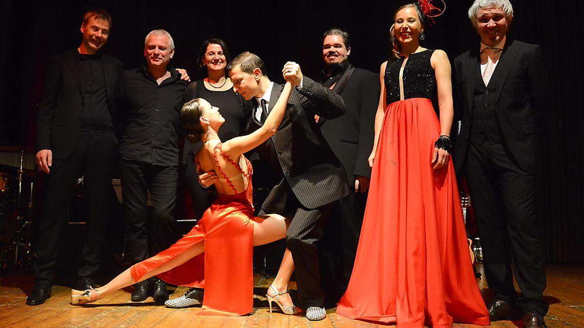 Dieter Stemmer, Klaus Paier, Ingrid Oberkanins, Thessa Hinteregger, Iliyan Donchev, Jacques le Roux, Julia Malischnig und Oliver Steger machten „Todo Tango“ vergangenes Jahr in Millstatt zum Erfolg