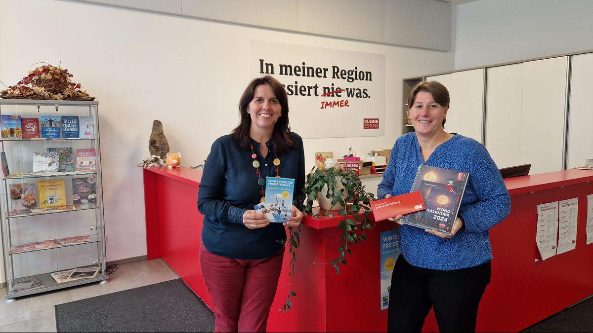 Michaela Sagmeister und Silvia Wandaller sind im Büro der Kleinen Zeitung für Sie da