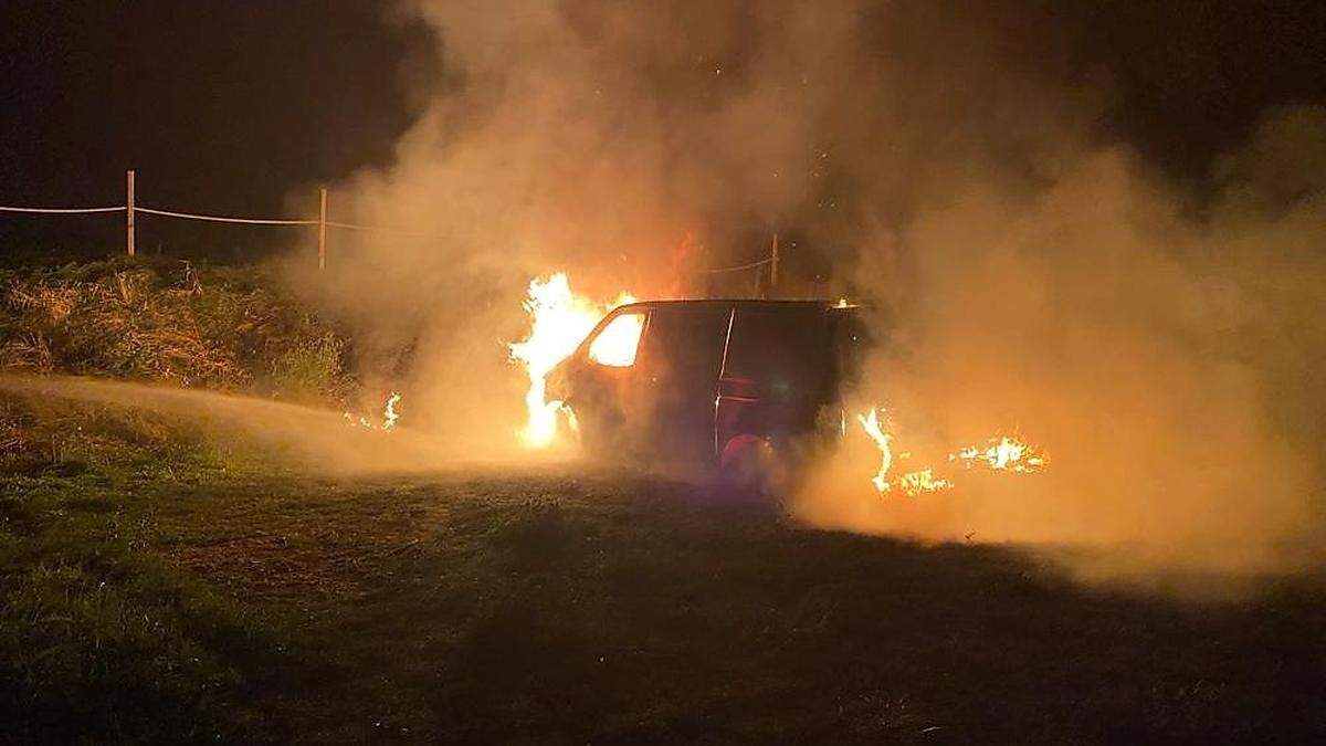 Die Feuerwehr Gamlitz war mit 26 Mann im Einsatz