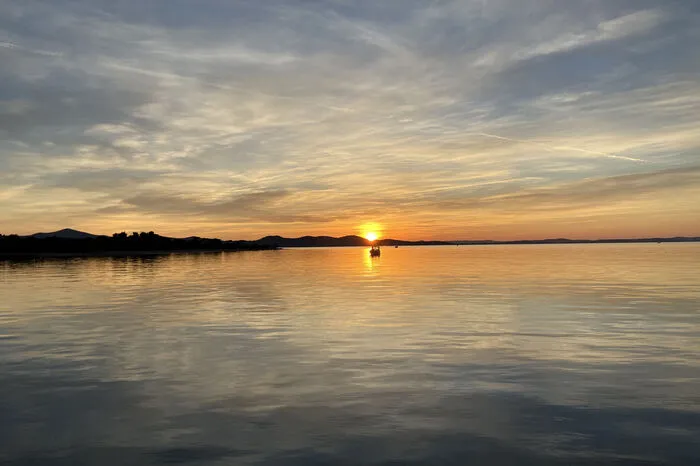 Den Sonnenuntergang von Zadar fand schon Alfred Hitchcock als Urlauber beeindruckend