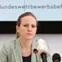 ABD0011_20250624 - WIEN - ÖSTERREICH: BWB-Chefin Natalie Harsdorf am Dienstag, 24. Juni 2025, anl. der PK E-Control, Bundeswettbewerbsbehörde (BWB) "Abschlussbericht der Taskforce Strom und Gas" in Wien. - FOTO: APA/HELMUT FOHRINGER