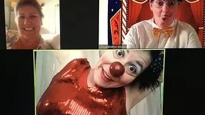 Besuche im Spital sind wegen Corona schwierig. Aber lachen geht auch mit Videotelefonaten