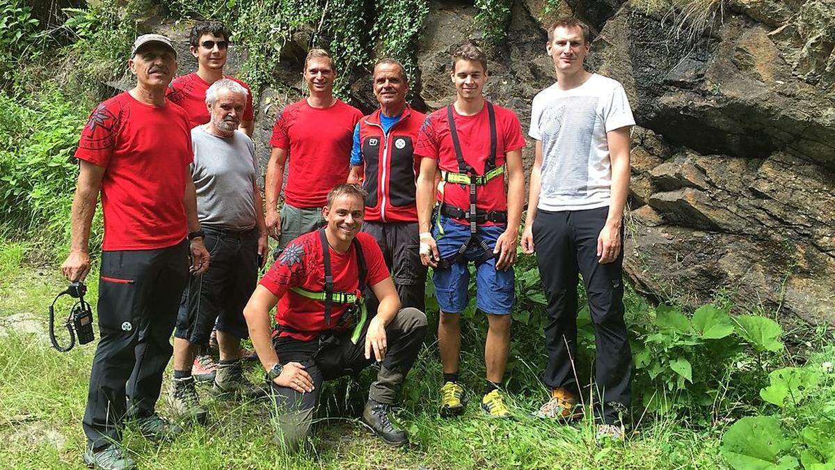 Mitglieder der Bergrettung aus Köflach und Voitsberg retteten den Schwammerlsucher