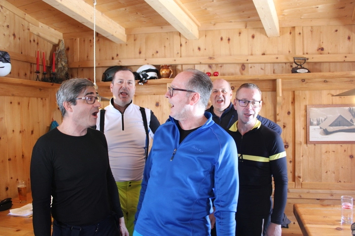Auch eine Herrenrunde aus der Südsteiermark gab ihren Gesang zum Besten
