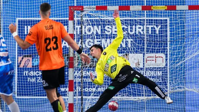 Adin Jasarevic gab alles im Tor der HSG Graz