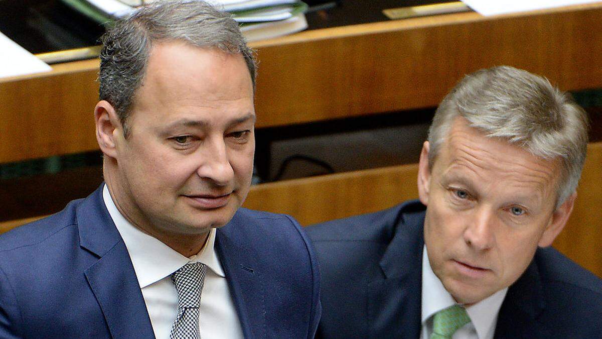 Klubobmänner Andreas Schieder (SPÖ) und Reinhold Lopatka (ÖVP)