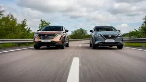 Der Nissan Ariya und der Qashqai e-Power