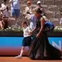 Naomi Osaka beim Marsch auf den Platz