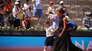 Naomi Osaka beim Marsch auf den Platz