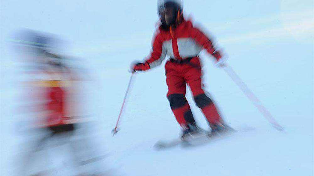 Die Skifahrer stießen auf der Strohsackabfahrt zusammen