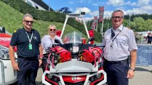 Andreas Stürzl, Michelle Pregetter und Erwin Grangl am Red Bull Ring