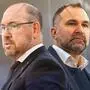 99ers-Coach Dan Lacroix (links) und VSV-Coach Pierre Allard sind gute Freunde