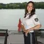 Als Schiffsführerin ist Hardank auch auf dem Klopeiner See unterwegs 