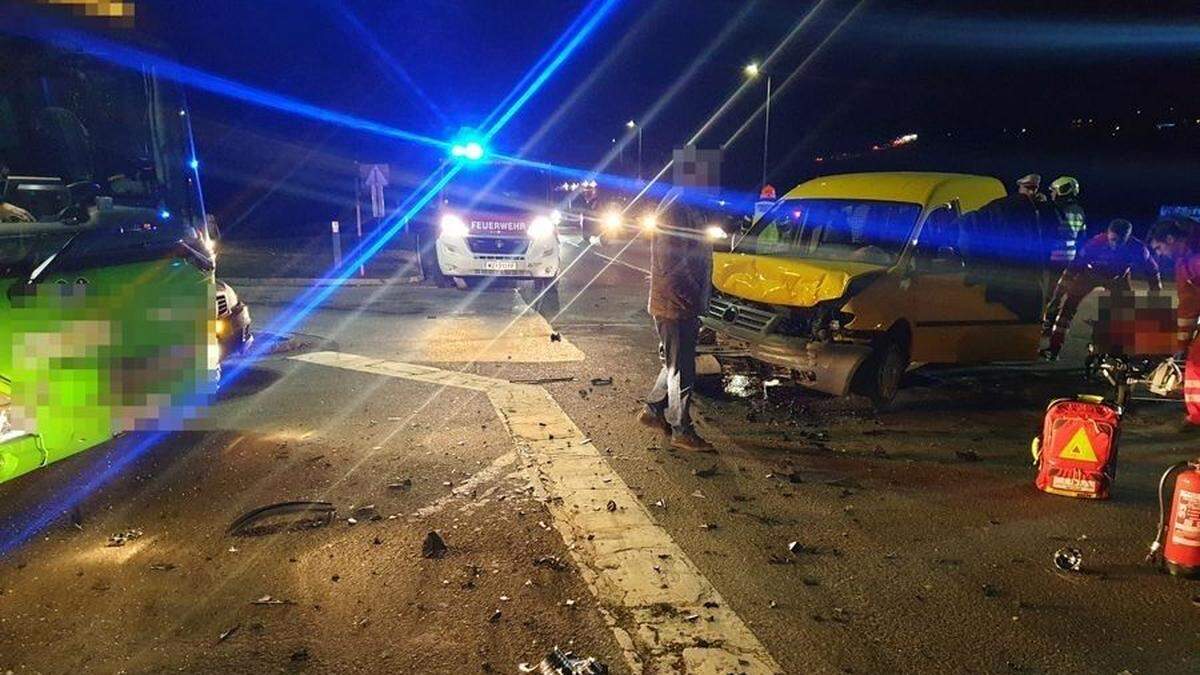 Unfall auf der Kreuzung im Angerer Ortsteil Oberfeistritz Richtung Stubenberg