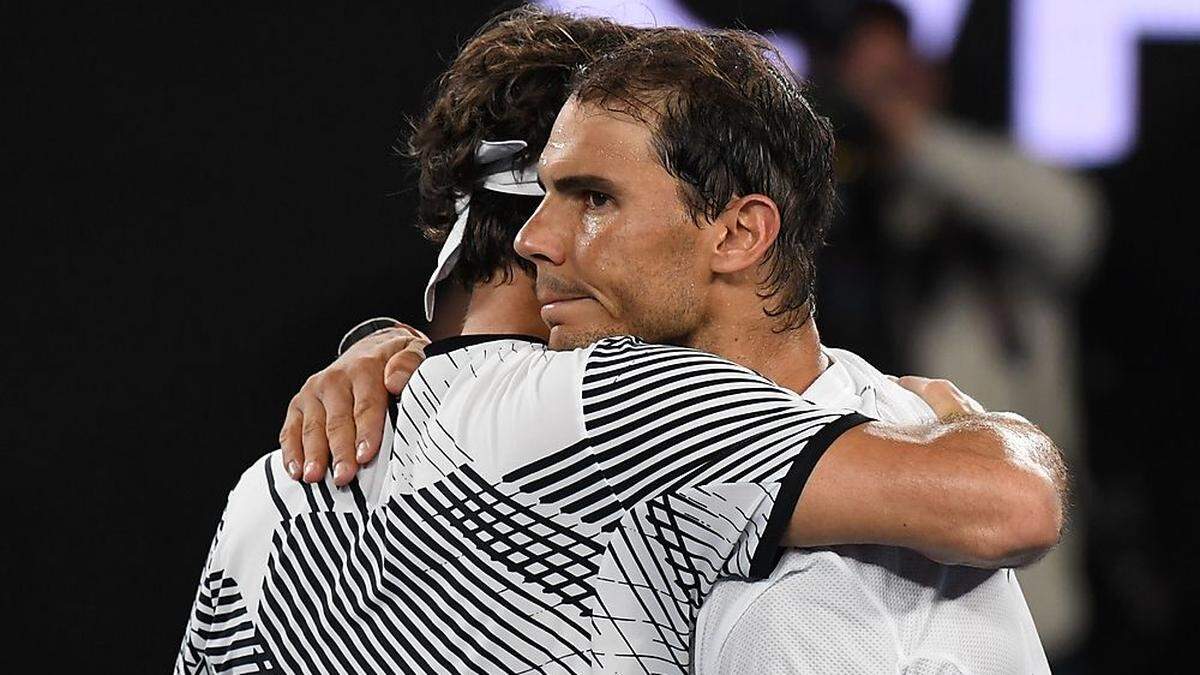 Roger Federer und Rafael Nadal