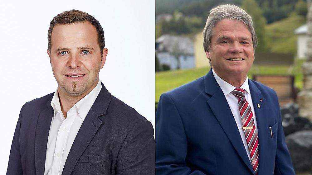 Bleiberger Bürgermeisterkandidaten, v.l.: Christian Hecher, Gerald Almasy