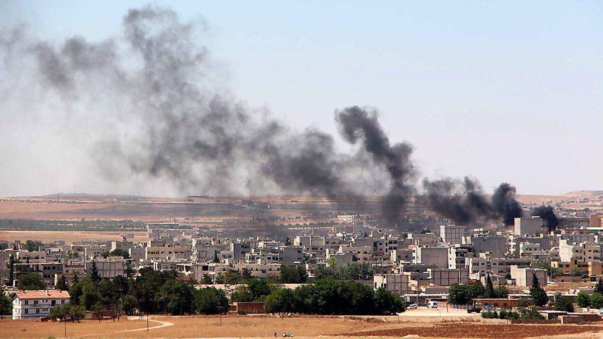 Kobane unter Beschuss