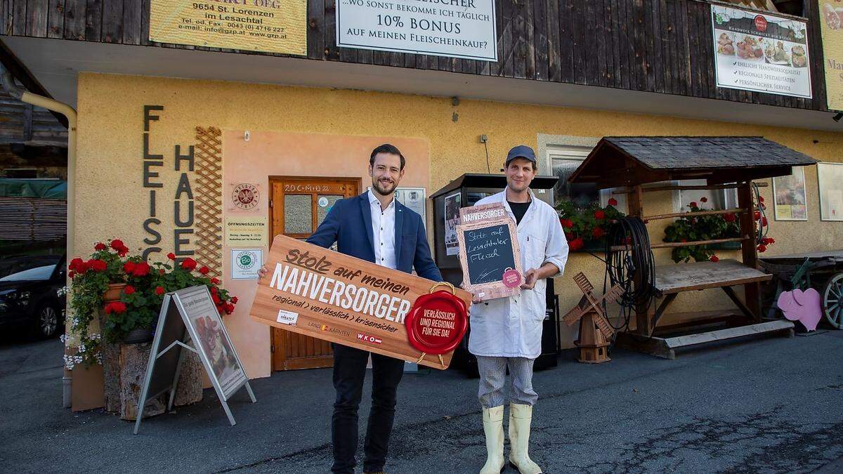 Landesrat Sebastian Schuschnig mit Markus Salcher