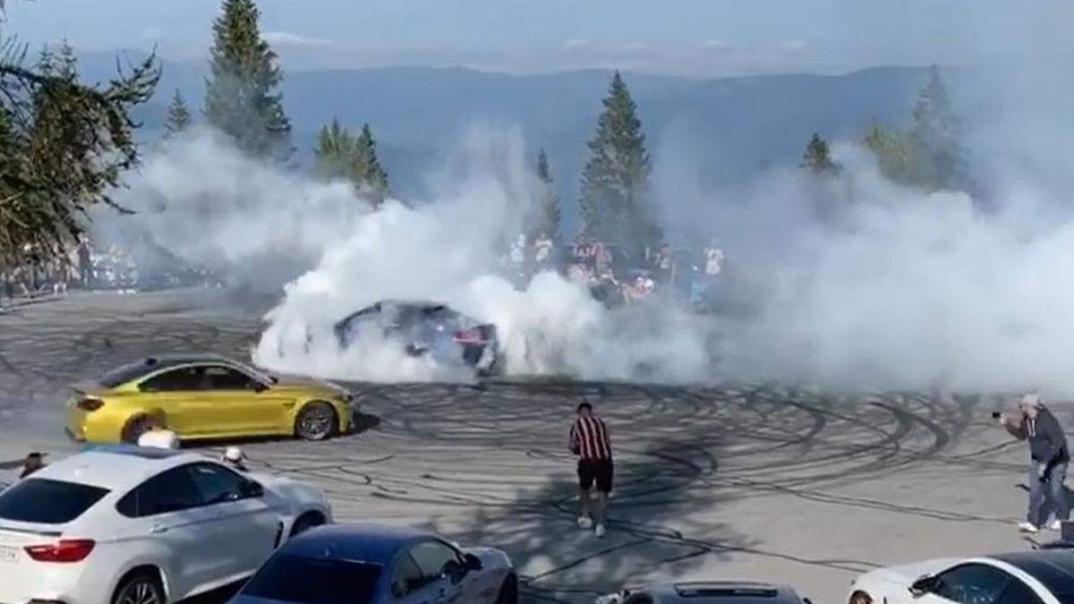 Die GTI Fahrer nahmen auch auf das Nautschutzgebiet am Dobratsch keine Rücksicht