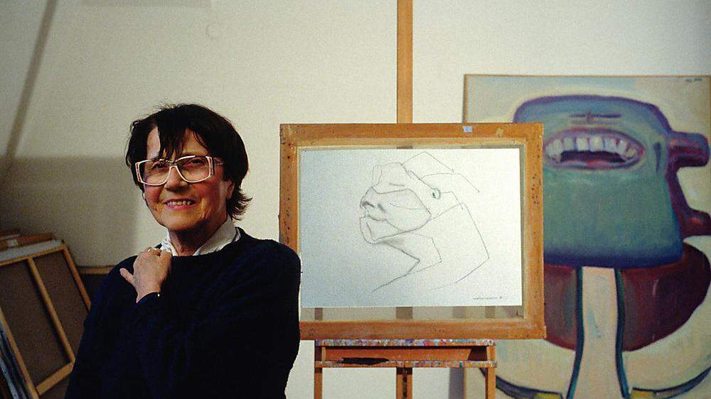 Maria Lassnig, um 1993
