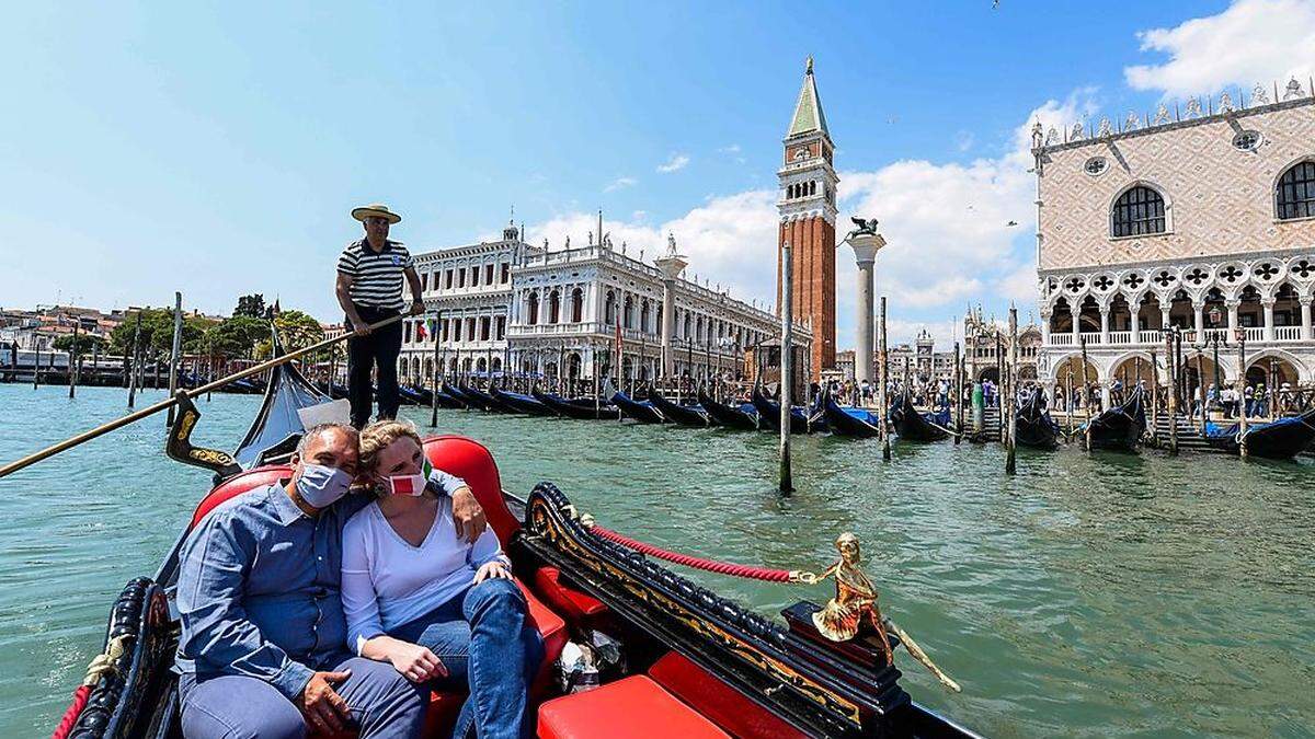 Derzeit sind kaum Touristen in Venedig