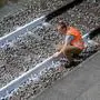 Ernstes Problem: sich wegen der Hitze verformende Bahnschienen