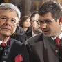 Die Parteichefs und Regierungskoalitionäre Peter Kaiser (SPÖ) und Martin Gruber (ÖVP)