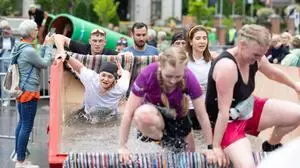 01.07.2023, Austria, Schladming - Ausdauersport - Tauern Circle 2023. Bild zeigt mehrere Teilnehmer. Foto: Thomas Bachun