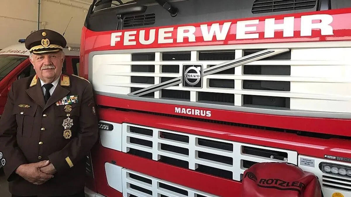 Helmut Lanz hat 1000 Feuerwehrveranstaltungen organisiert und war bei rund 200 Einsätzen dabei 