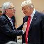 Freundliche Miene: EU-Kommissionspräsident Jean-Claude Juncker und US-Präsident Donald Trump