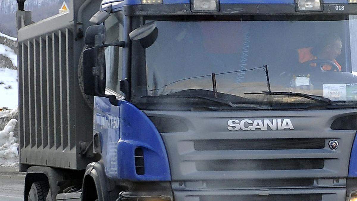 Der Lkw wurde aus dem Verkehr gezogen