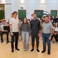 Daniel Mascher, Lea Tiefenbacher, David Lanner und Heribert Spieß